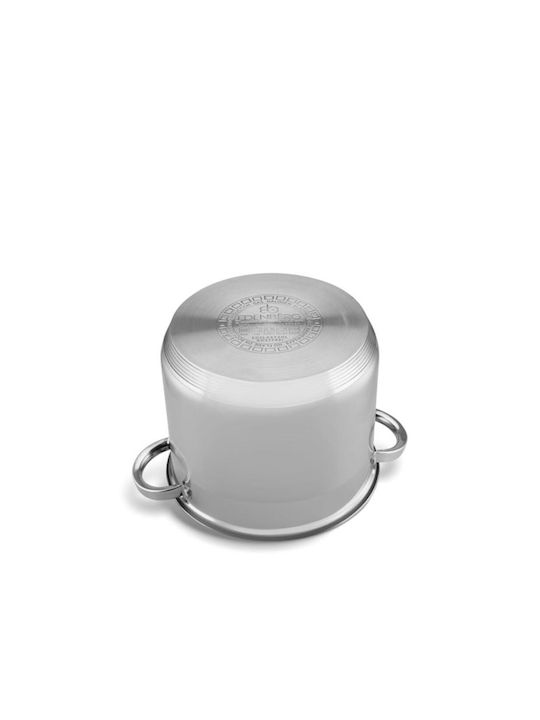 Edenberg Pots Set of Stainless Steel with No Coating Silver 10pcs