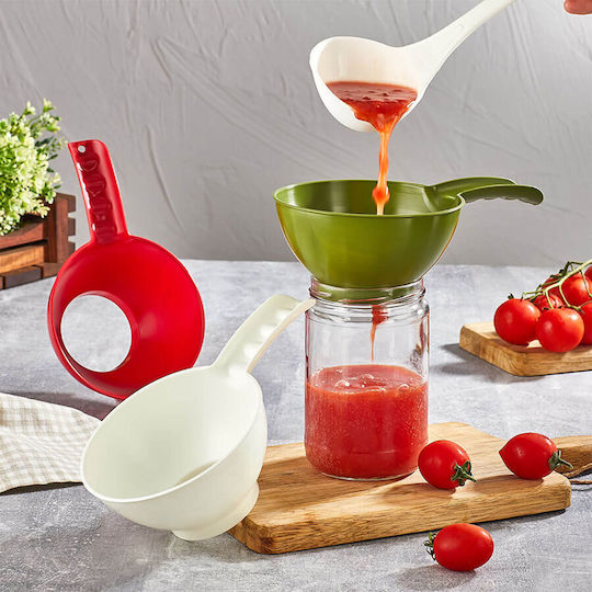 Qlux Qlux Kitchen Funnel made of Plastic White Qlux Qlux Kitchen Funnel made of Plastic White