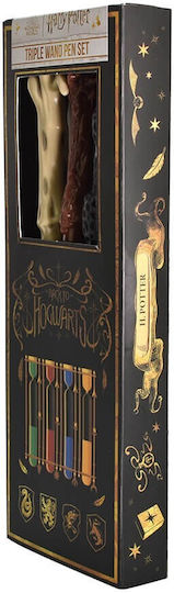 Blue Sky Harry Potter Triple Wand Pack - Colourful Crest Pens Rollerball 3 Pieces