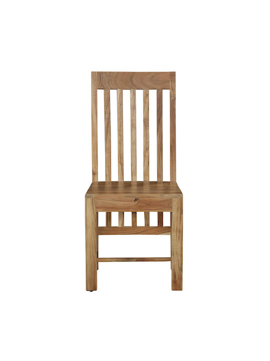 Kitchen Wooden Chair Καρυδί 45x45x100cm