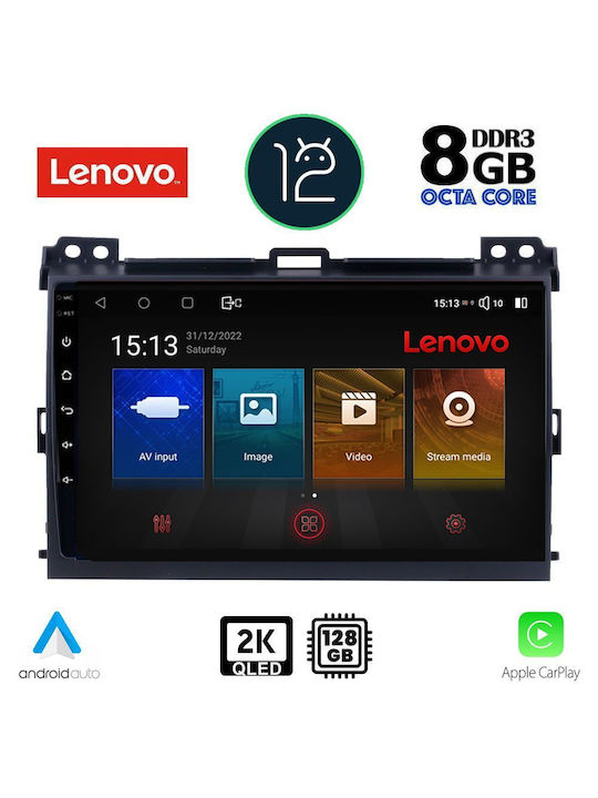 Lenovo Sistem Audio Auto pentru Toyota Croazieră pe uscat 2002-2008 (Bluetooth/USB/WiFi/GPS/Apple-Carplay) cu Ecran Tactil 9"