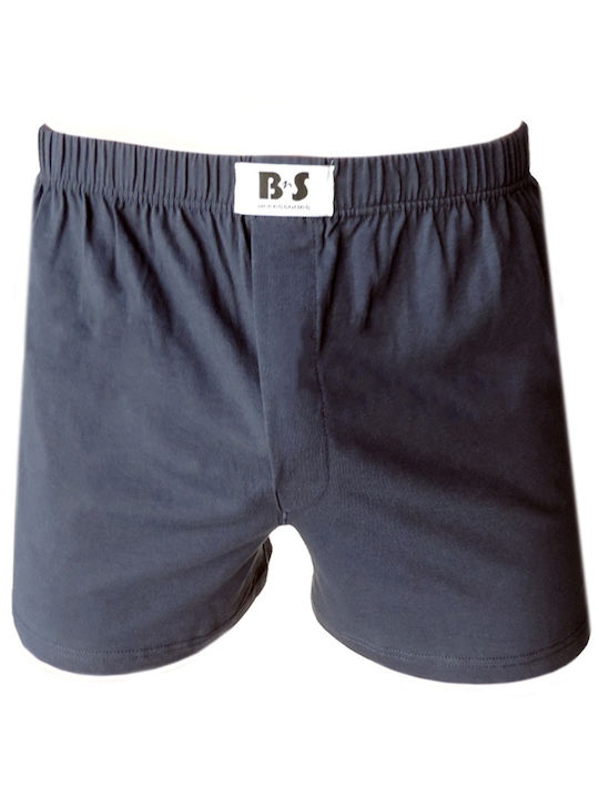 BS Collection Herren Boxershorts Blau 1Packung