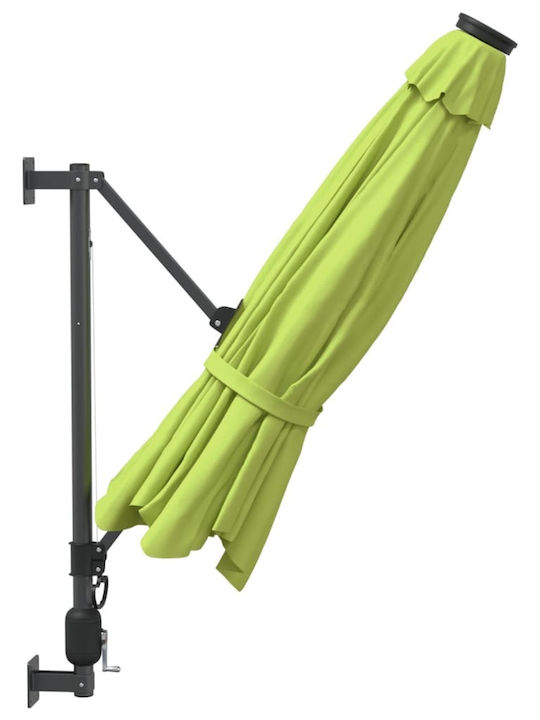 Umbrelă De Perete Rotundă Din Aluminiu Verde Φ2.9m