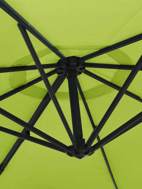 Umbrelă De Perete Rotundă Din Aluminiu Verde Φ2.9m