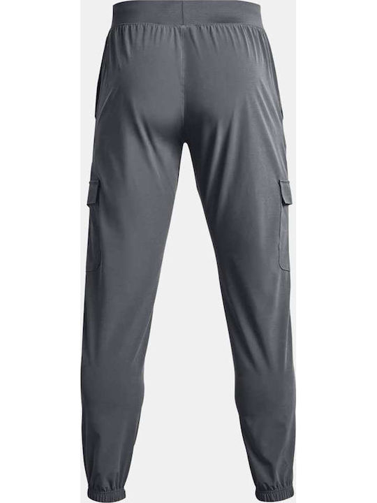 Hose Cargo Elastisch Gray