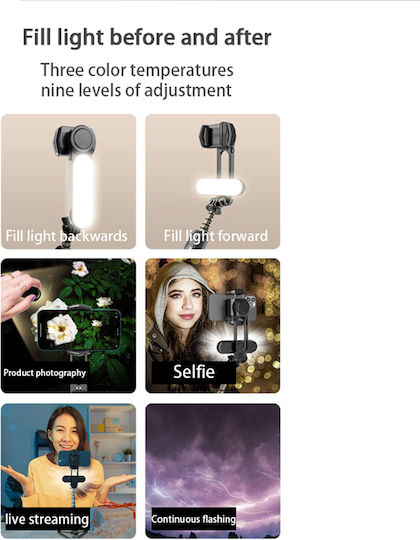Techsuit Selfie Stick with Bluetooth & Remote Control Q09 Black