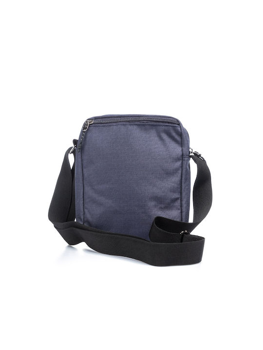 Emerson Shoulder / Crossbody Bag with Zipper, Internal Compartments & Adjustable Strap Blue 18x8.5x23cm