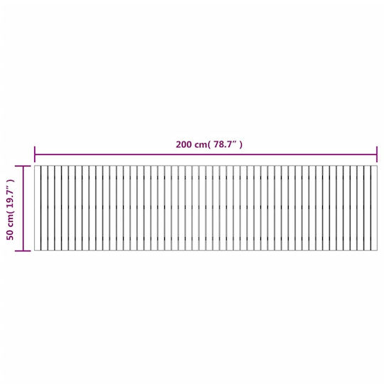 vidaXL Wood Pathway for Garden Flooring 200x50cm