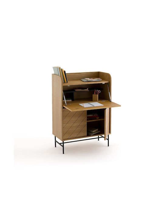 Secretar De Birou Cameron Din Lemn Bej 84x40x117 Cm