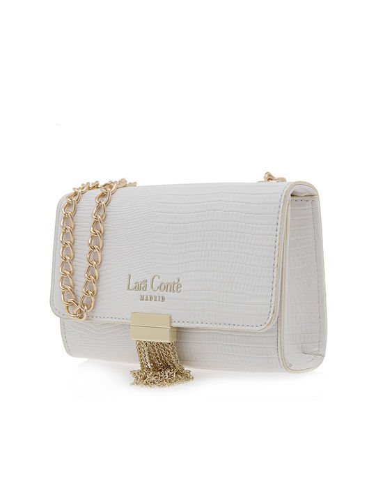 Lara Conte Madrid Women's Bag Shoulder White