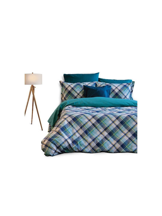 SB Home Сет Чаршафи 230x260см. Amazon Петрол 4бр