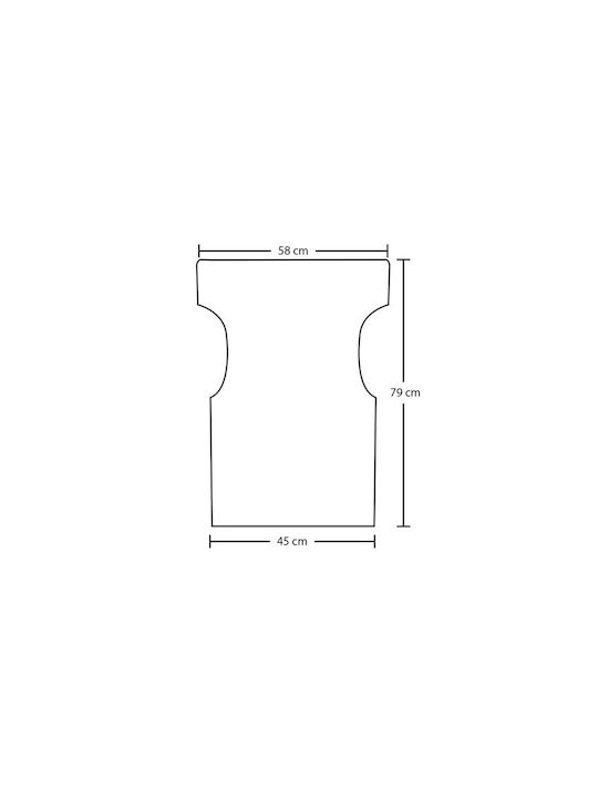 Zita Plus Pânză pentru Scaun de Regizor Τορίνο Galben 58x79cm.