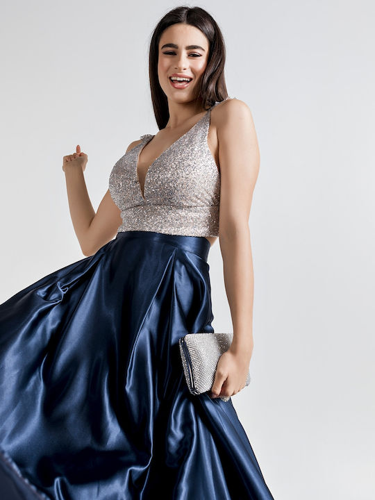 Women's Blouse Corset Sleeveless Silver