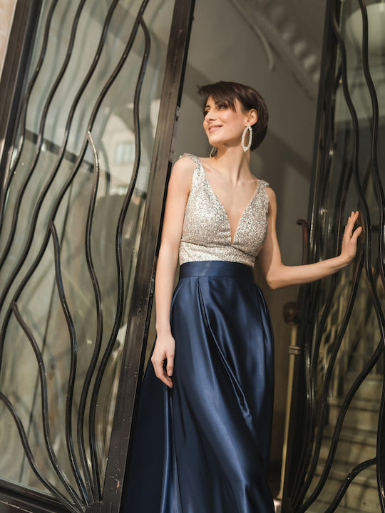 Women's Blouse Corset Sleeveless Silver