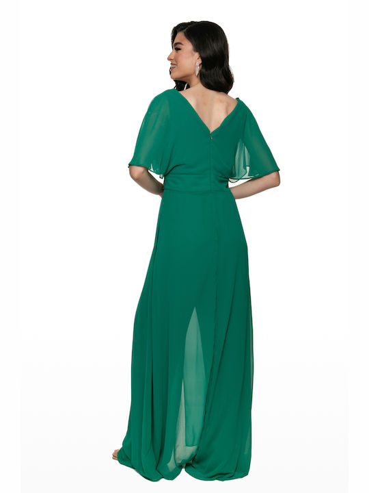 RichgirlBoudoir Summer Maxi Dress for Wedding / Baptism Green