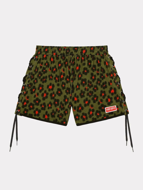 Hana Leopard Women's Khaki Shorts