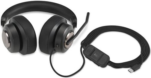 Kensington H2000 Надушници Мултимедийни слушалки с микрофон и връзка USB-C в Черен цвят
