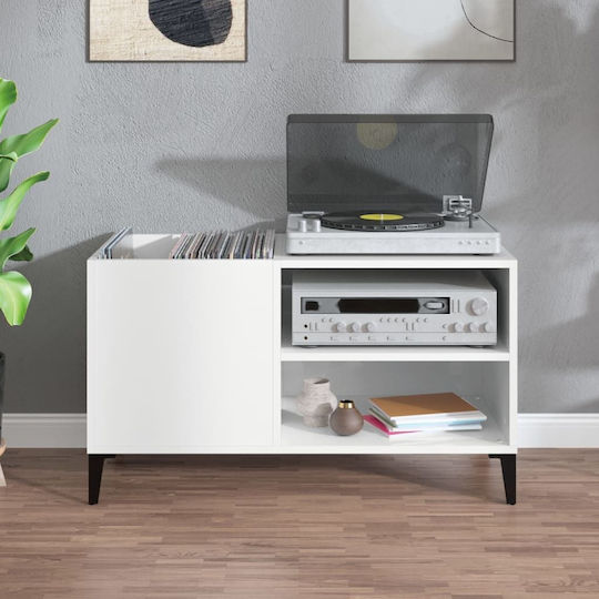 vidaXL Hi-Fi Möbel Weiß 38x84.5x48cm