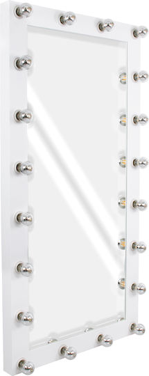 GloboStar Oglindă De Perete 160x80 Oglindă Integrală Rectangulară Albă Cu Iluminare LED 160x80cm GloboStar Oglindă De Perete 160x80 Oglindă Integrală Rectangulară Albă Cu Iluminare LED 160x80cm