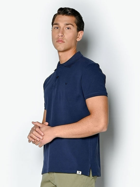 Polo Short Sleeve Blouse Navy Blue