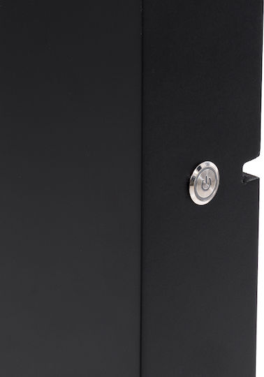 GloboStar Wall Mirror Full Length with Black Wooden Frame & LED Lighting 160x80cm 1pcs