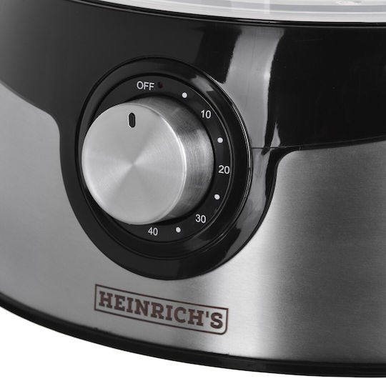 Heinrich's HDA 8501 Food Steamer with 3 Steaming Decks 9lt
