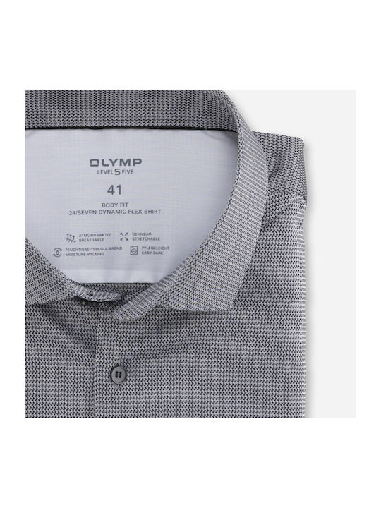 Olymp LEVEL FIVE Men's Shirt Long Sleeve Gray