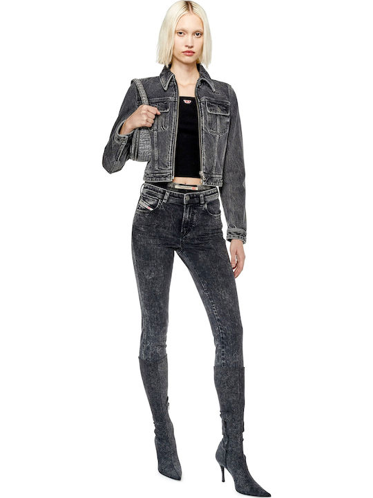 2015 Babhila Γυναικείο Jean Παντελόνι σε Skinny Εφαρμογή Μαύρο