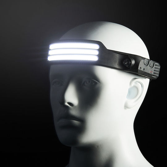 Ideahellas Επαναφορτιζόμενος Φακός Κεφαλής LED IPX4 με Μέγιστη Φωτεινότητα 3000lm 2τμχ