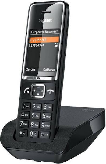 Gigaset Comfort 550 Ασύρματο Τηλέφωνο με Ελληνικό Μενού Black/Chrome