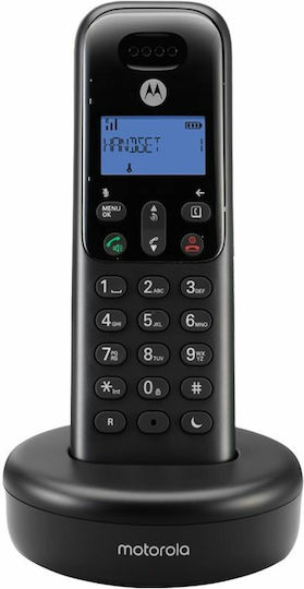 Motorola T501+ Cordless Phone with Greek Menu Black