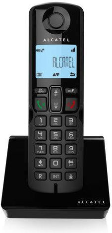 Alcatel S250 Ασύρματο Τηλέφωνο με Ελληνικό Μενού Μαύρο