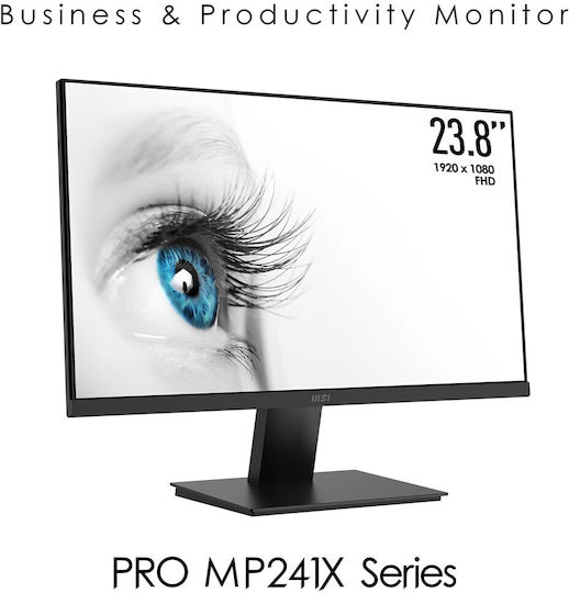 MSI Pro MP241X IPS Monitor 23.8" FHD 1920x1080 με Χρόνο Απόκρισης 4ms GTG