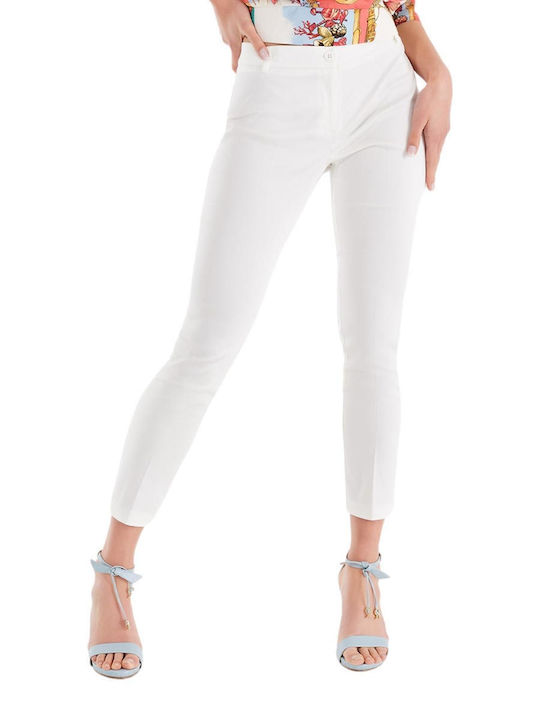 Damen Stoff Hose Weiß