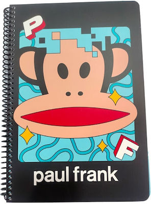 Paul Frank Σπιράλ Τετράδιο Ριγέ Β5 70 Φύλλων 2 Θεμάτων Πολύχρωμο