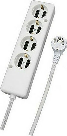 CHaralampidis Four-socket Straight Without Cable Power Strip 4 Positions