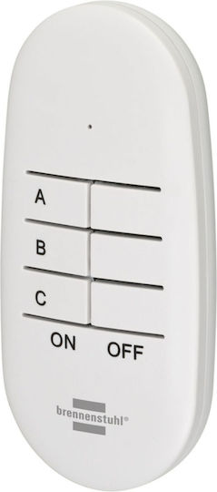Brennenstuhl Comfort-Line Μονόπριζο με Τηλεχειριστήριο και Καλώδιο 25m 3τμχ