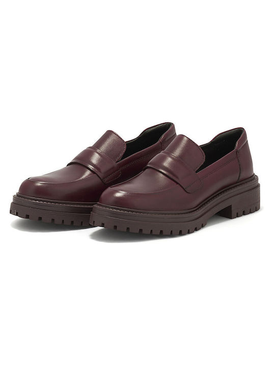 Geox Iridea Women's Moccasins in Burgundy Color