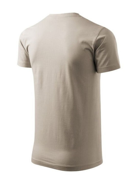 Malfini Ανδρικό Διαφημιστικό T-shirt Κοντομάνικο σε Καφέ Χρώμα
