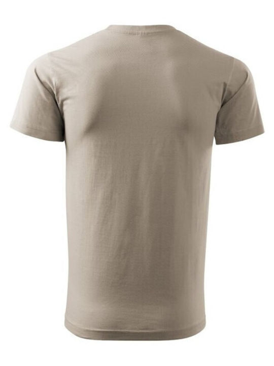 Malfini Ανδρικό Διαφημιστικό T-shirt Κοντομάνικο σε Καφέ Χρώμα