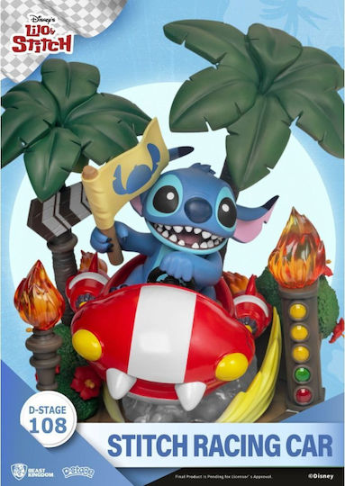 Beast Kingdom Lilo & Stitch: Stitch Racing Car Φιγούρα 16εκ.
