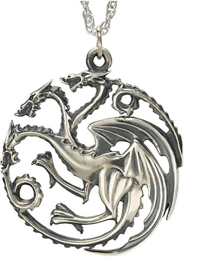 The Noble Collection Game of Thrones: Targaryen Sterling Silver Pendant Replica