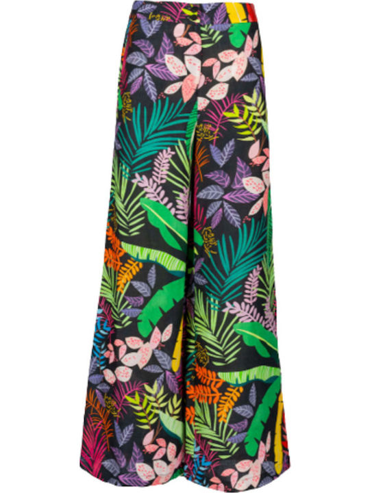 Women's Fabric Trousers Floral
