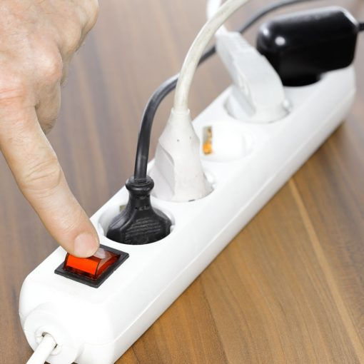 V-TAC Power Strip 5 Positions with Switch and Cable 5m