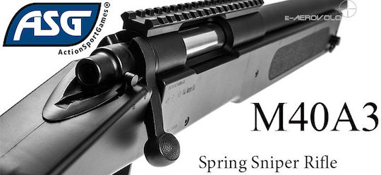 Asg Air Gun Airsoft McMillan M40A3 Black 6mm