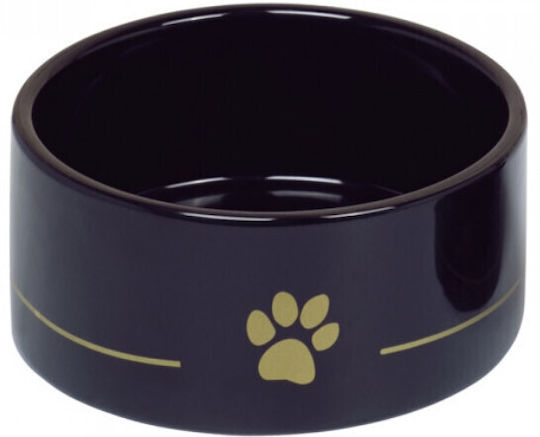 Nobby Ceramică Bol Mâncare pentru Câine & Pisică 1.1lt 18cm în Culoare Negru