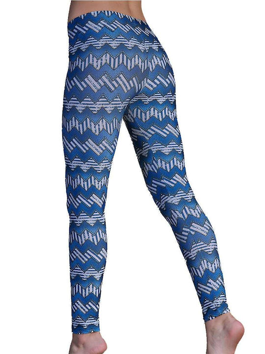 My Wrap Women's Long Legging High Waisted Blue