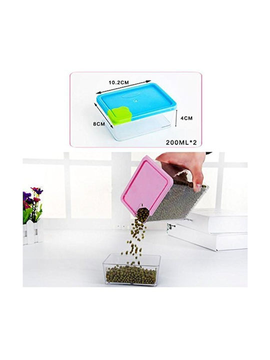 Plastic Lunch Box Brown 6pcs
