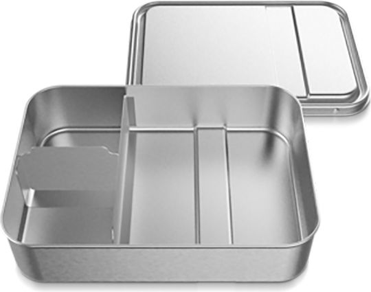 Boddels Inox Mittagsbox Silber mit Fächern 800ml