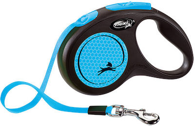 Flexi Foldable Dog Leash/Lead Strap New Comfort S Tape in Blue color 5m up to 15kg